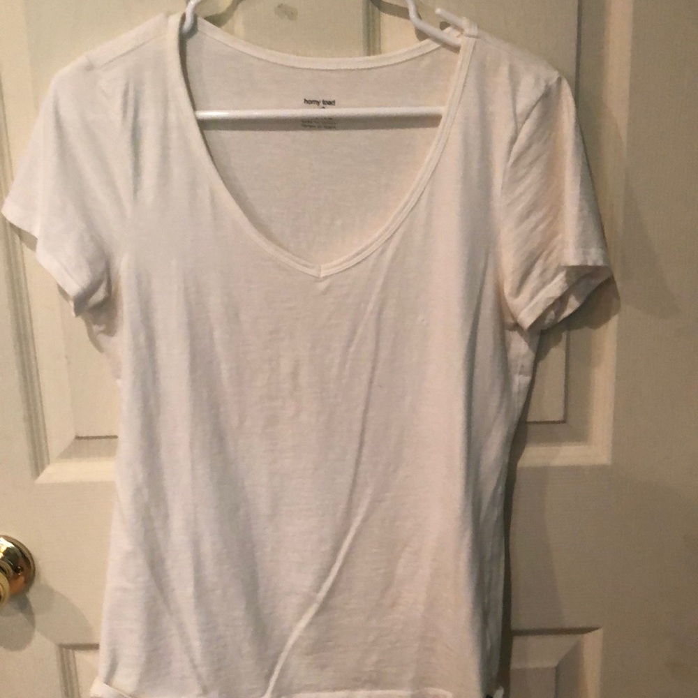 Plain white tee